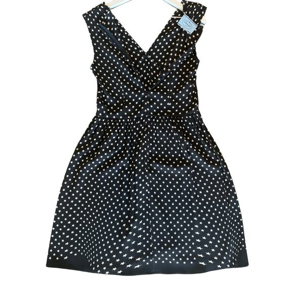 PRADA Dress | Black & White Star Dress - Picture 3 of 13
